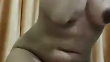 Topless beautiful girlfriend video call to boyfriend