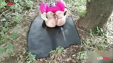 Indian aunty has always been a fan of outdoor sex