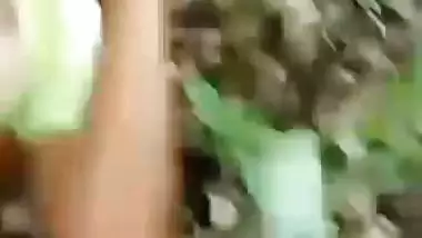 Young girl outdoor sex in jungle with boyfriend