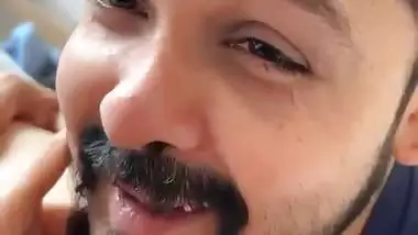 Hot Indian couple enjoys romantic sex in a hotel room