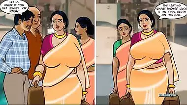 South Indian aunty Velamma Episode 69: Railway coupling