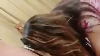 Cute Indian escort blowjob to rich client in hotel room