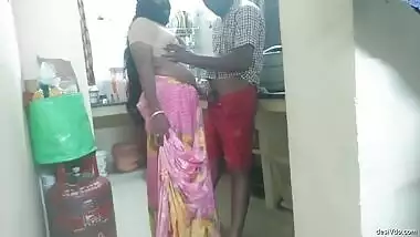 South Indian village aunty’s sexual relationship with house cleaner guy