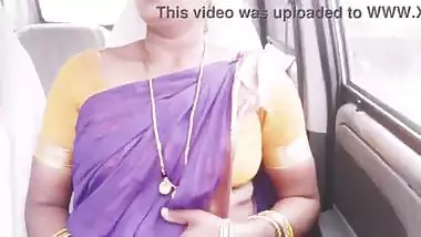 Indian maid car sex Telugu dirty talks.