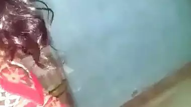 Wife romance and sex with husband with video call to lover