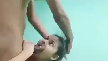 Girlfriend romantic blowjob before sex with boyfriend