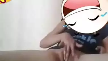 Female from Desi land uncovers her XXX twat for sex games in bed