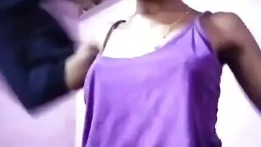 Cute very slim biker girl hot show in bathroom mms