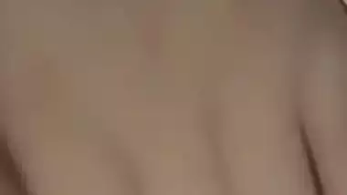 Sexy Indian XXX babe showing boobs and playing with pussy on video call