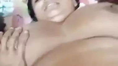 Kinky husband and big boob wife record their village porn