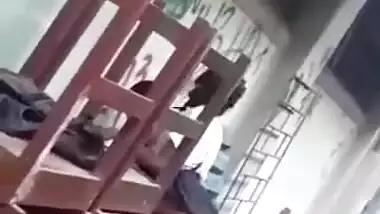 College lovers fucking in backside of the College building